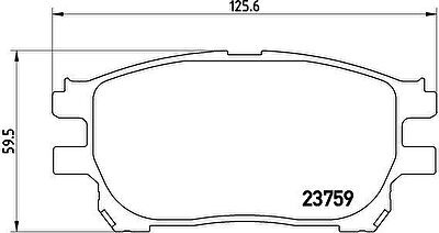 BREMBO КОМПЛЕКТ ТОРМОЗНЫХ КОЛОДОК, ДИСКОВЫЙ ТОРМОЗ (P 83 070)