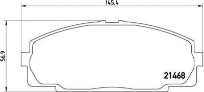 BREMBO КОМПЛЕКТ ТОРМОЗНЫХ КОЛОДОК, ДИСКОВЫЙ ТОРМОЗ (P 83 092)