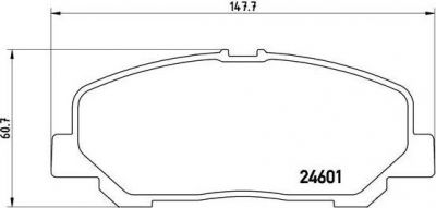 BREMBO КОМПЛЕКТ ТОРМОЗНЫХ КОЛОДОК, ДИСКОВЫЙ ТОРМОЗ (P 83 099)