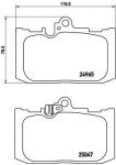 Brembo P 83 131 комплект тормозных колодок, дисковый тормоз на LEXUS GS (GRL1_, GWL1_)