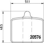 Brembo P 85 001 комплект тормозных колодок, дисковый тормоз на SKODA 105,120 (744)