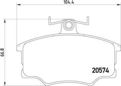 Brembo P 85 010 комплект тормозных колодок, дисковый тормоз на AUDI 80 (81, 85, B2)