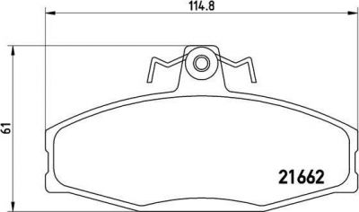 Brembo P 85 022 комплект тормозных колодок, дисковый тормоз на SKODA FELICIA I Fun (797)