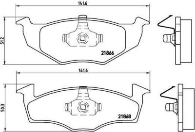 Brembo P 85 030 комплект тормозных колодок, дисковый тормоз на VW POLO Variant (6KV5)