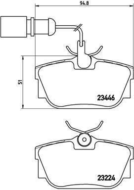 Brembo P 85 059 комплект тормозных колодок, дисковый тормоз на VW SHARAN (7M8, 7M9, 7M6)