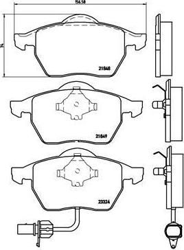 BREMBO КОМПЛЕКТ ТОРМОЗНЫХ КОЛОДОК, ДИСКОВЫЙ ТОРМОЗ (P 85 060)