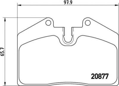 Brembo P 85 094 комплект тормозных колодок, дисковый тормоз на PORSCHE 911 кабрио (993)