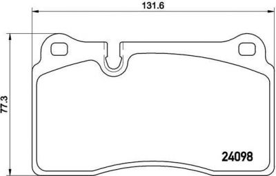 BREMBO КОМПЛЕКТ ТОРМОЗНЫХ КОЛОДОК, ДИСКОВЫЙ ТОРМОЗ (P 85 116)