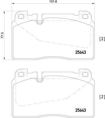 Brembo P 85 123 Колодки тормозные AUDI A6 ALLROAD 12-/A7 14-/Q5 12- передние