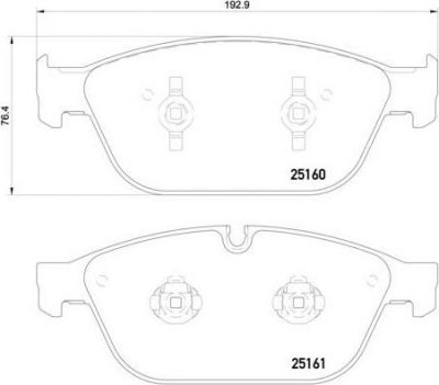 Brembo P 85 128 Колодки тормозные AUDI A8 3.0-4.2 (1LJ) 09- передние