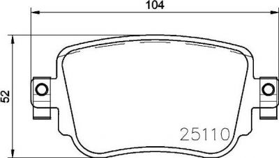 Brembo P 85 140 комплект тормозных колодок, дисковый тормоз на SKODA OCTAVIA (5E3)