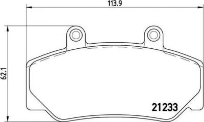 Brembo P 86 006 комплект тормозных колодок, дисковый тормоз на VOLVO 960 Kombi (965)