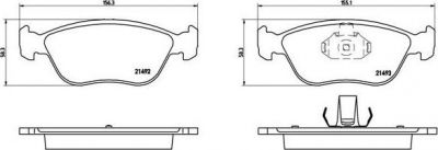 BREMBO КОМПЛЕКТ ТОРМОЗНЫХ КОЛОДОК, ДИСКОВЫЙ ТОРМОЗ (P 86 024)