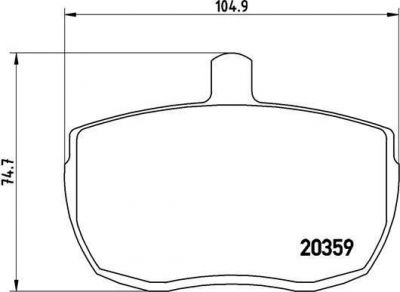 Brembo P A6 001 комплект тормозных колодок, дисковый тормоз на FORD TRANSIT c бортовой платформой/ходовая часть (V_ _)