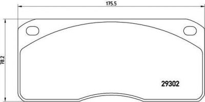 Brembo P A6 011 комплект тормозных колодок, дисковый тормоз на VOLVO FL 6