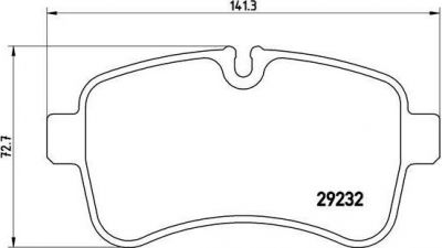 BREMBO КОМПЛЕКТ ТОРМОЗНЫХ КОЛОДОК, ДИСКОВЫЙ ТОРМОЗ (P A6 027)