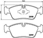BREMBO Колодки торм передние дисковые E87(120i)/E90 (320i) 05/04- (34116769951, P06035)