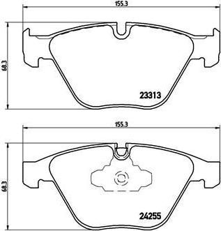 BREMBO Колодки передние 3 E90/E91 (34116780711, P06055)