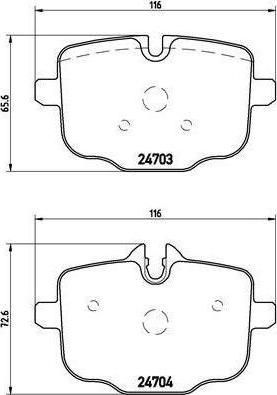 BREMBO Колодки тормозные 5 (F10) (34212284389, P06061)