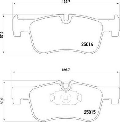 BREMBO Колодки торм.пер. (P06078)