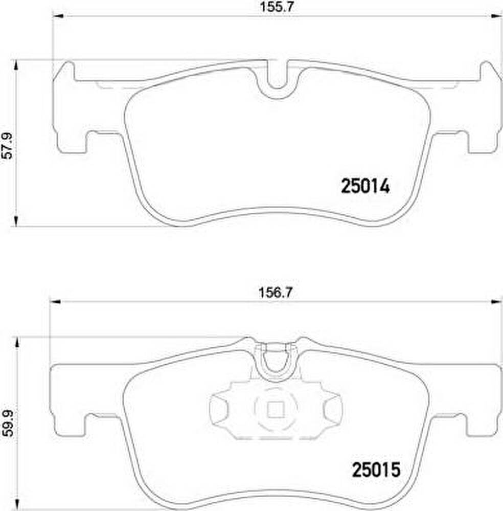BREMBO Колодки торм.пер. (P06078)