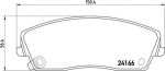 BREMBO Колодки тормозные Fr Chrysler 300C (05142555AA, P11019)