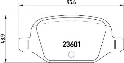 BREMBO Колодки тормозные FIAT 500, Panda (169) (9948417, P23064)