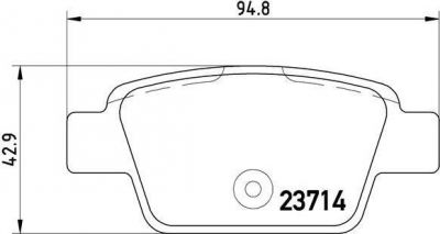 BREMBO Колодки тормозные FIAT Bravo 1.4 [192 B2.000] 90 л.с. (9949280, P23080)