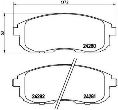 BREMBO Колодки тормозные Fr Fiat Se, Suzuki SX4 (5581080J51, P23126)