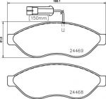 BREMBO Колодки торм.пер. (P23144)