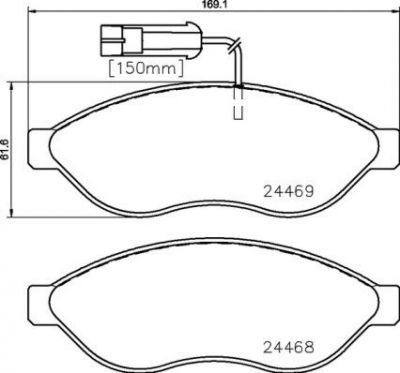 BREMBO Колодки торм.пер. (P23144)