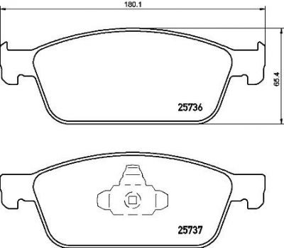 BREMBO Колодки торм.пер. (P24157)