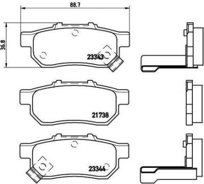 BREMBO Колодки торм.зад. (P28025)