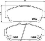 BREMBO Колодки тормозные Fr Honda Integra 1.8 97-01 (45022ST7000, P28048)