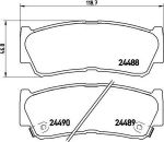 BREMBO Колодки тормозные Re HYUNDAI Santa FE 10.05-> (583022BA00, P30037)