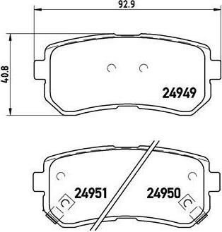 BREMBO Колодки торм.зад. (P30046)