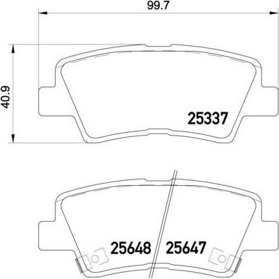 BREMBO P30054 колодки дисковые задние! KIA Opirus 3.8i V6 06> (P30054)