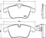 BREMBO Колодки тормозные JAGUAR XF 2.7 D Kw 152 03/08 (C2C27290, P36022)