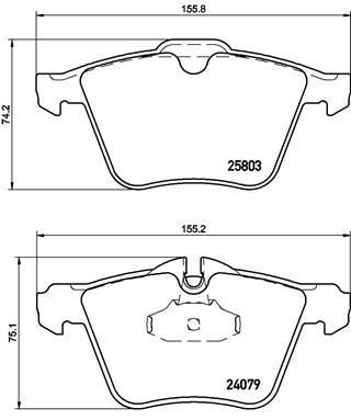 BREMBO Колодки торм.пер. (P36028)