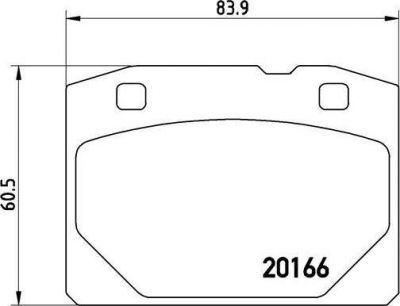 BREMBO Колодки тормозные ВАЗ 2101-07 (4208932, P41001)