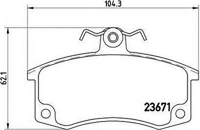 BREMBO Колодки тормозные ВАЗ 110, 111, 112, 2108, 2109 (21083501080, P41004)