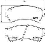 BREMBO Колодки передние MAZDA 6 07-> (GSYD3323ZA, P49039)