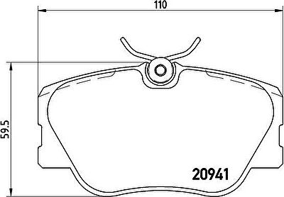 BREMBO Колодки тормозные MERCEDES-BENZ 190 (W201) (0004209920, P50008)