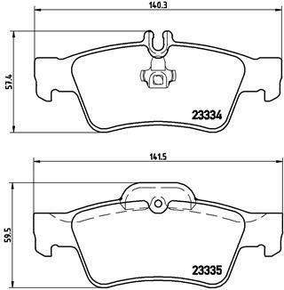 BREMBO Колодки задние MB W211/S211/C219 (4230230, P50052)