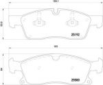 BREMBO P50109 колодки дисковые передние! MB W166/X166 GL350/ML250 3.5/2.1D/3.0D 11> (P50109)