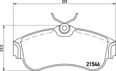 BREMBO Колодки тормозные дисковые передние NISSAN Primera P11 1996-2001 (410604M526, P56022)