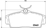 BREMBO Тормозные колодки NISSAN ALMERA II (N16) 1.5 Kw 66 07/00 - > F (41060BM525, P56036)