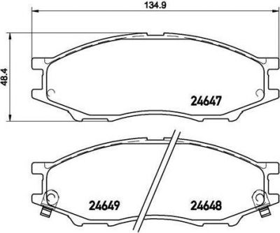 BREMBO Колодки тормозные дисковые Nissan CUBE (Z10) 1.3 (P56083)