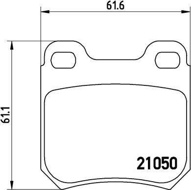 BREMBO Колодки тормозные SAAB 9-3 (YS3D) (1605026, P59014)