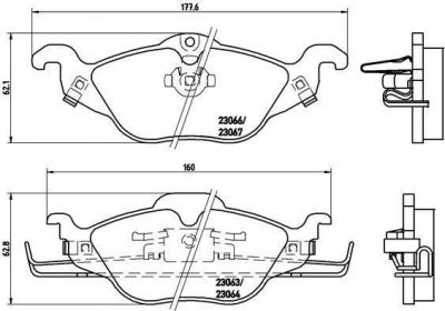 BREMBO Колодки торм.пер. (P59030)